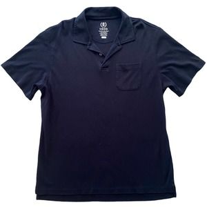 Izod Men's XL Soft Knit Polo Navy Blue